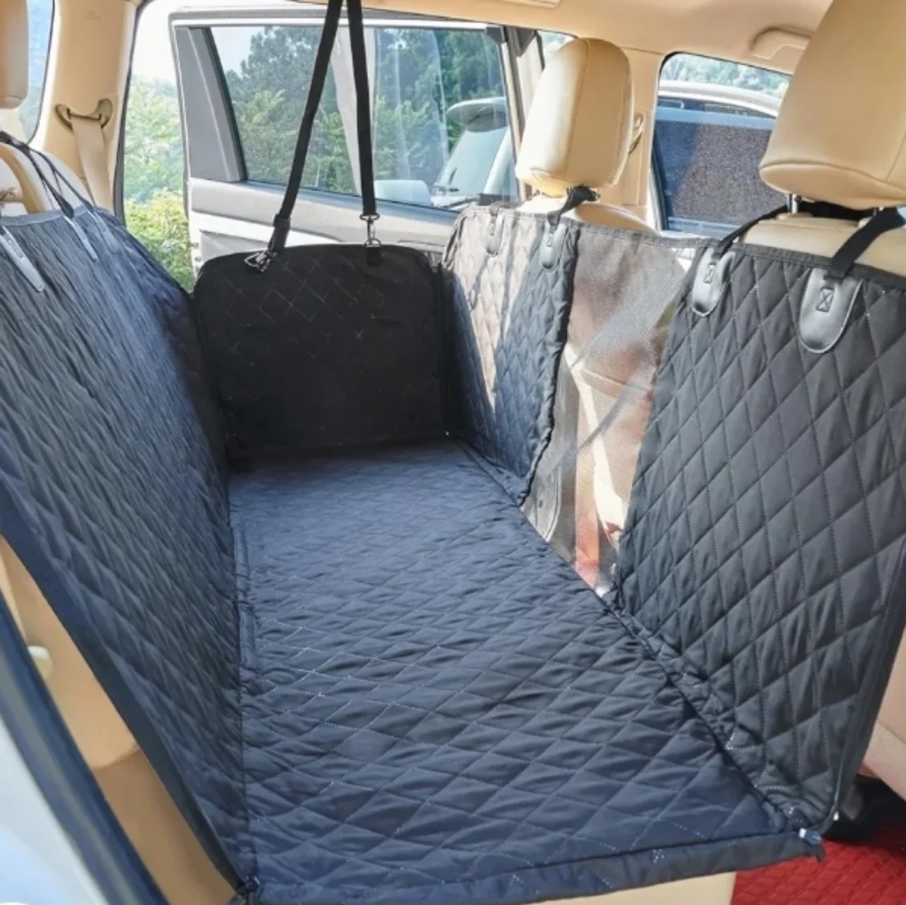 Dog seat cover hammock black